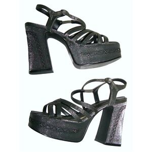 Vintage 90s Classified Heels Chunky Platform Indie Bratz Fairy y2k Festival alt